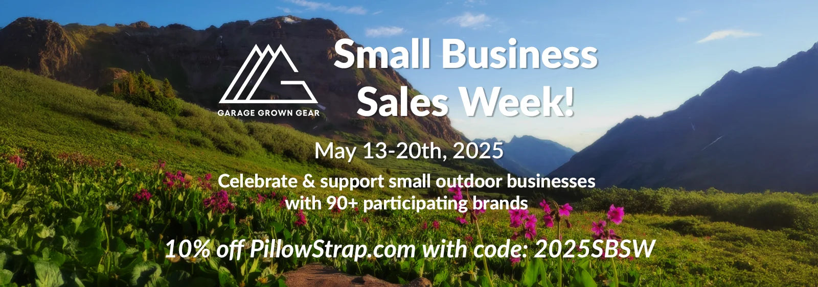 Small Business Sales Week. May 13-20. Use Code "2025SBSW" at PillowStrap.com for 10% off.