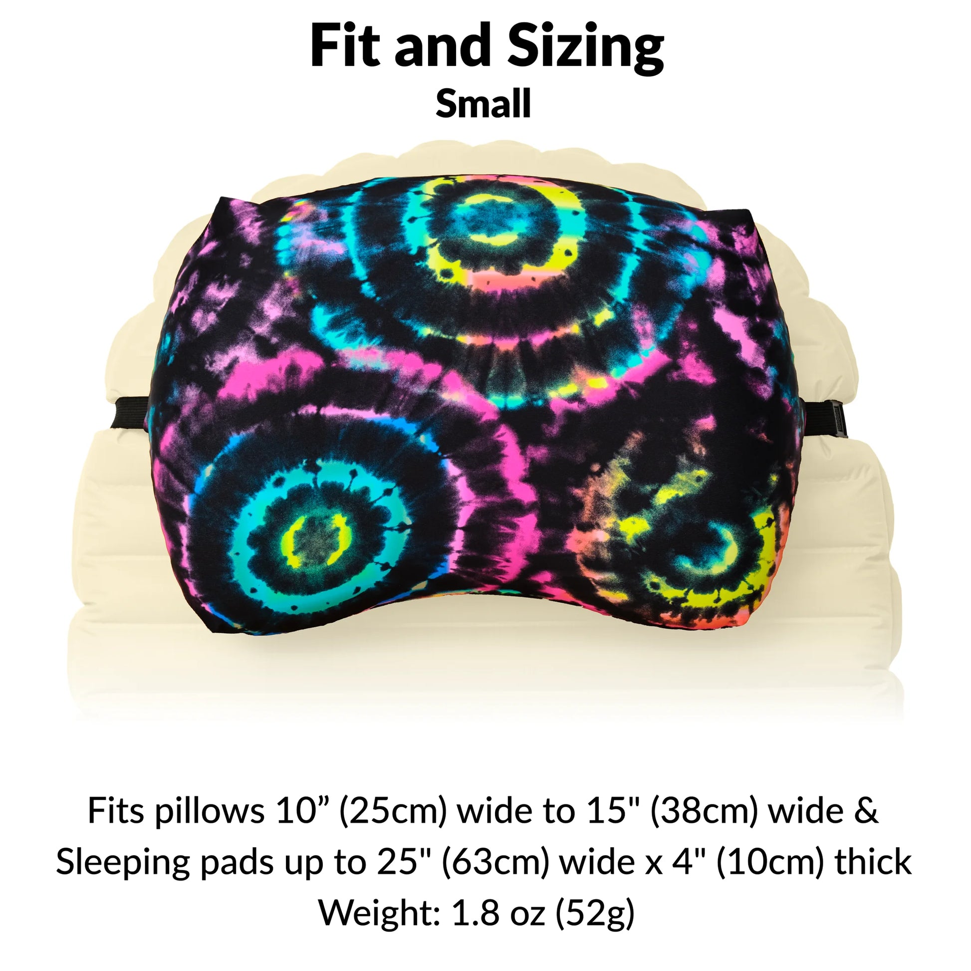アウトドア寝具 Pillow Strap Small in Tie Dyed Pillow Strap | Camping Pillowcase - Small in Tie Dyed