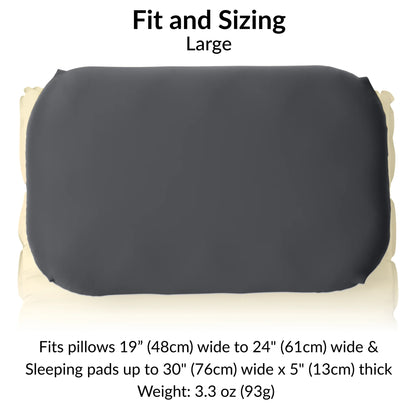 本当に信頼出来る商品 Pillowcase Camping | Strap Pillow Large Grey in アウトドア寝具
